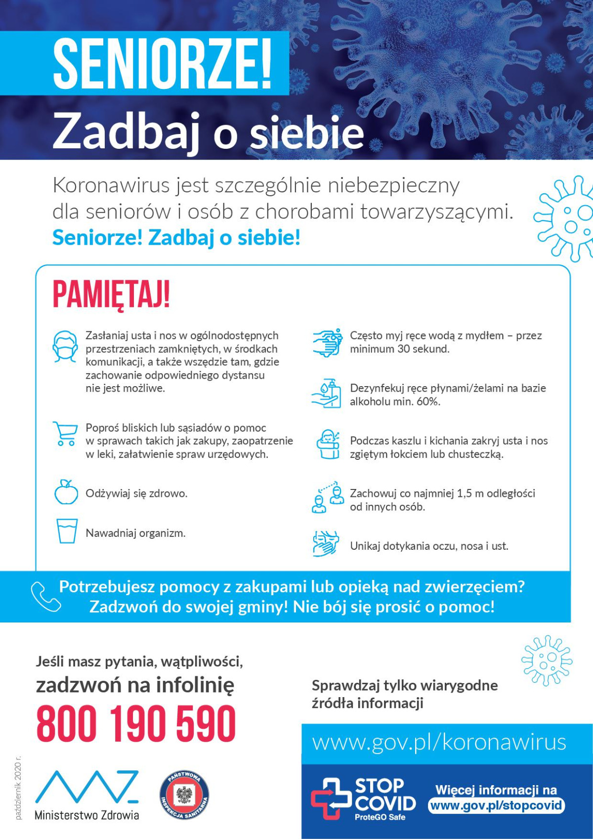 Koronawirus – informacje dla seniorów