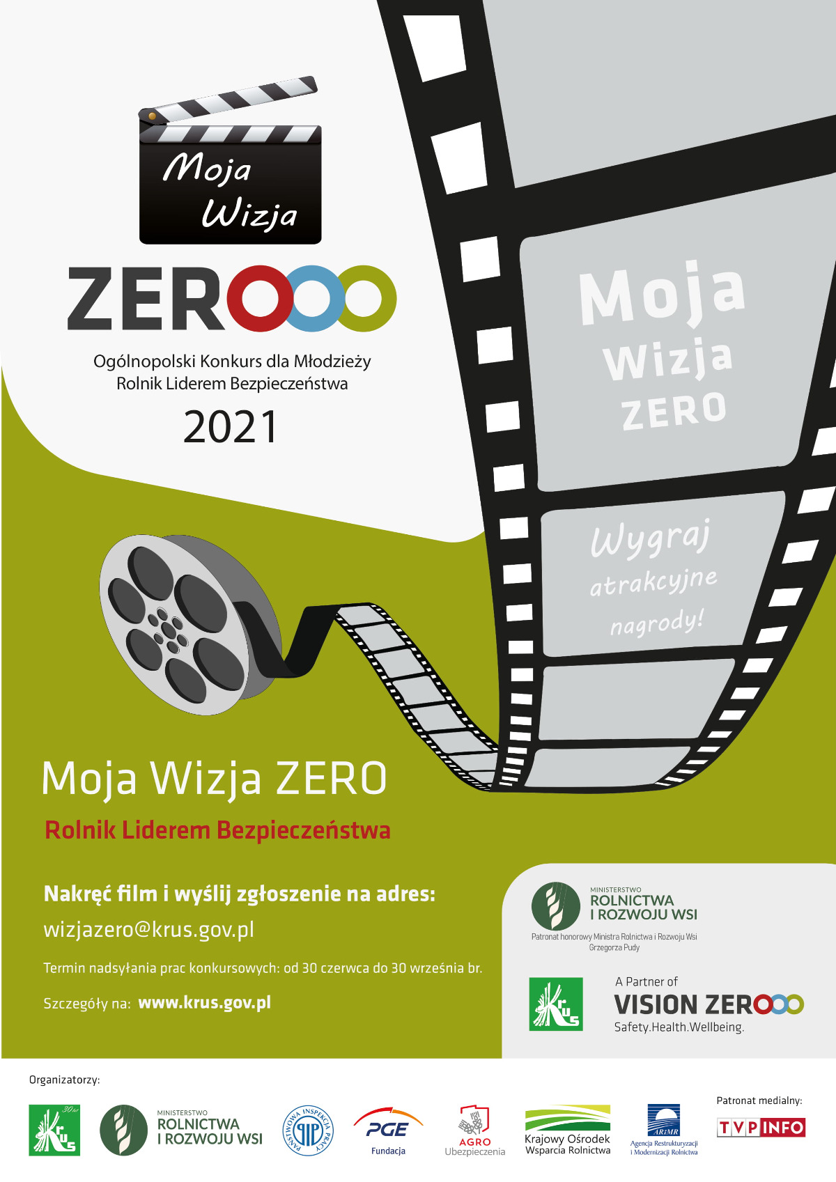III Ogólnopolski Konkurs dla Młodzieży „Moja Wizja Zero – Rolnik Liderem Bezpieczeństwa”