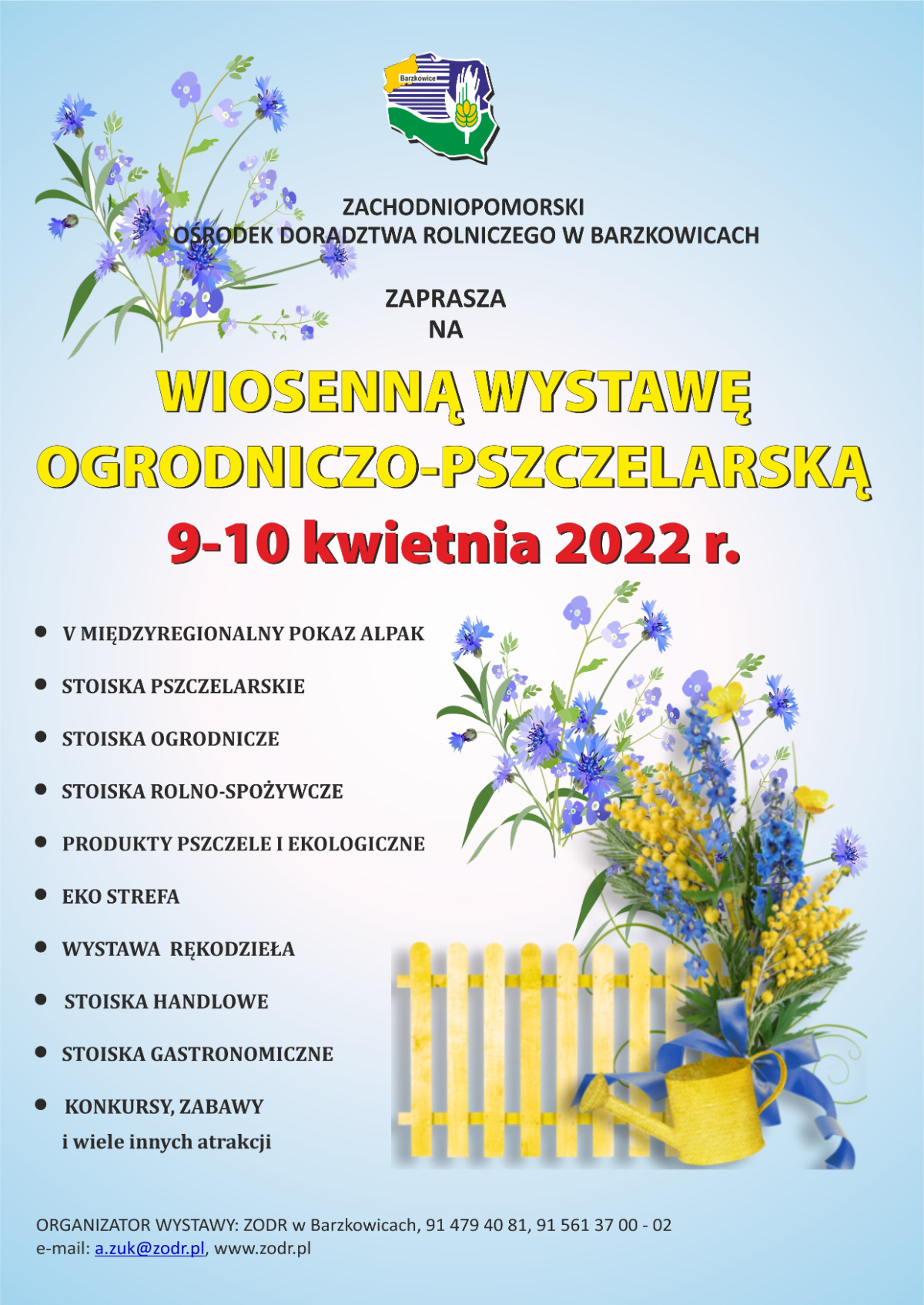 Wiosenna Wystawa Ogrodniczo-Pszczelarska ZODR Barzkowice 9-10 kwietnia 2022