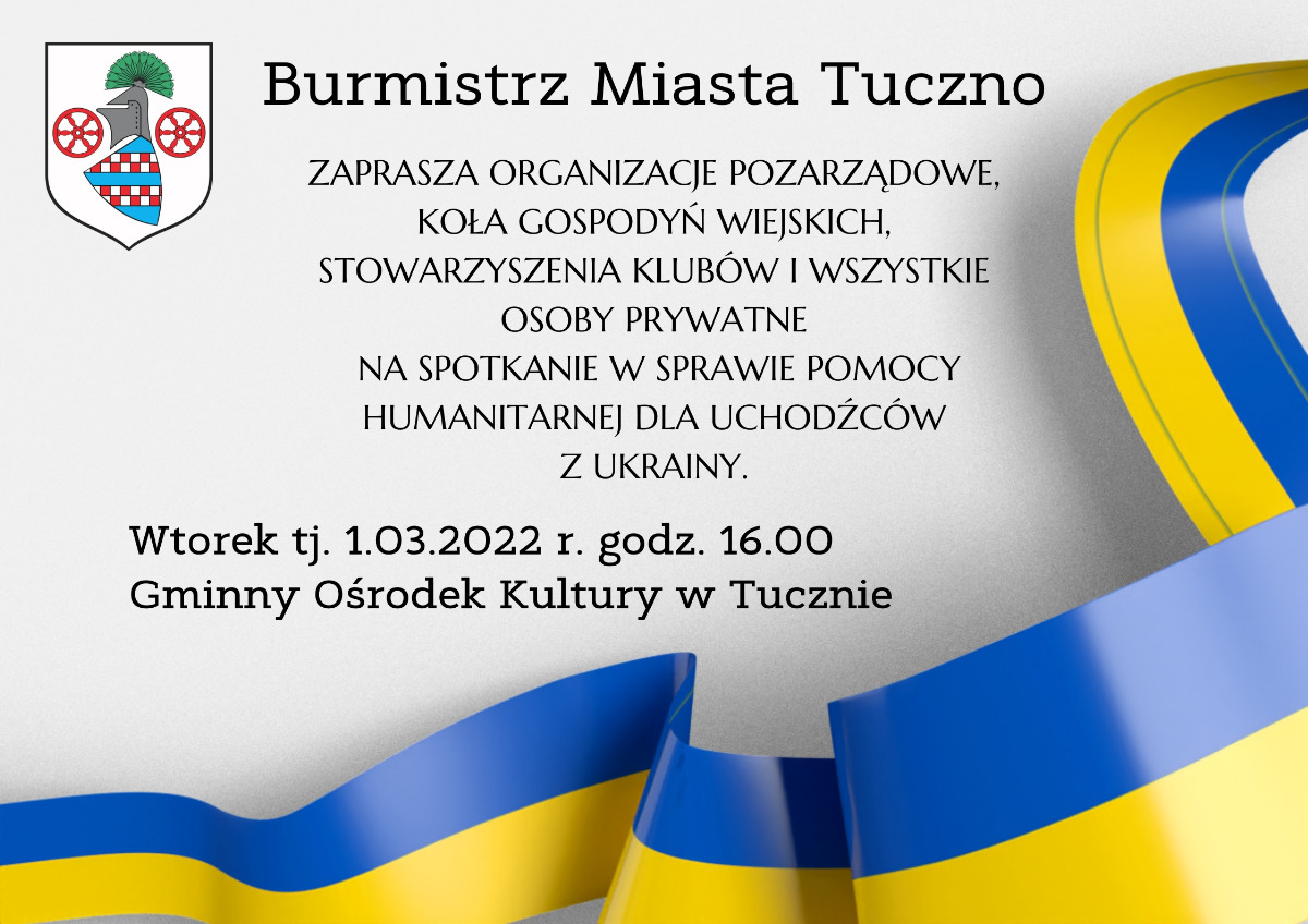 Spotkanie organizacyjne - pomoc dla Ukrainy 1.03.2022 GOK Tuczno