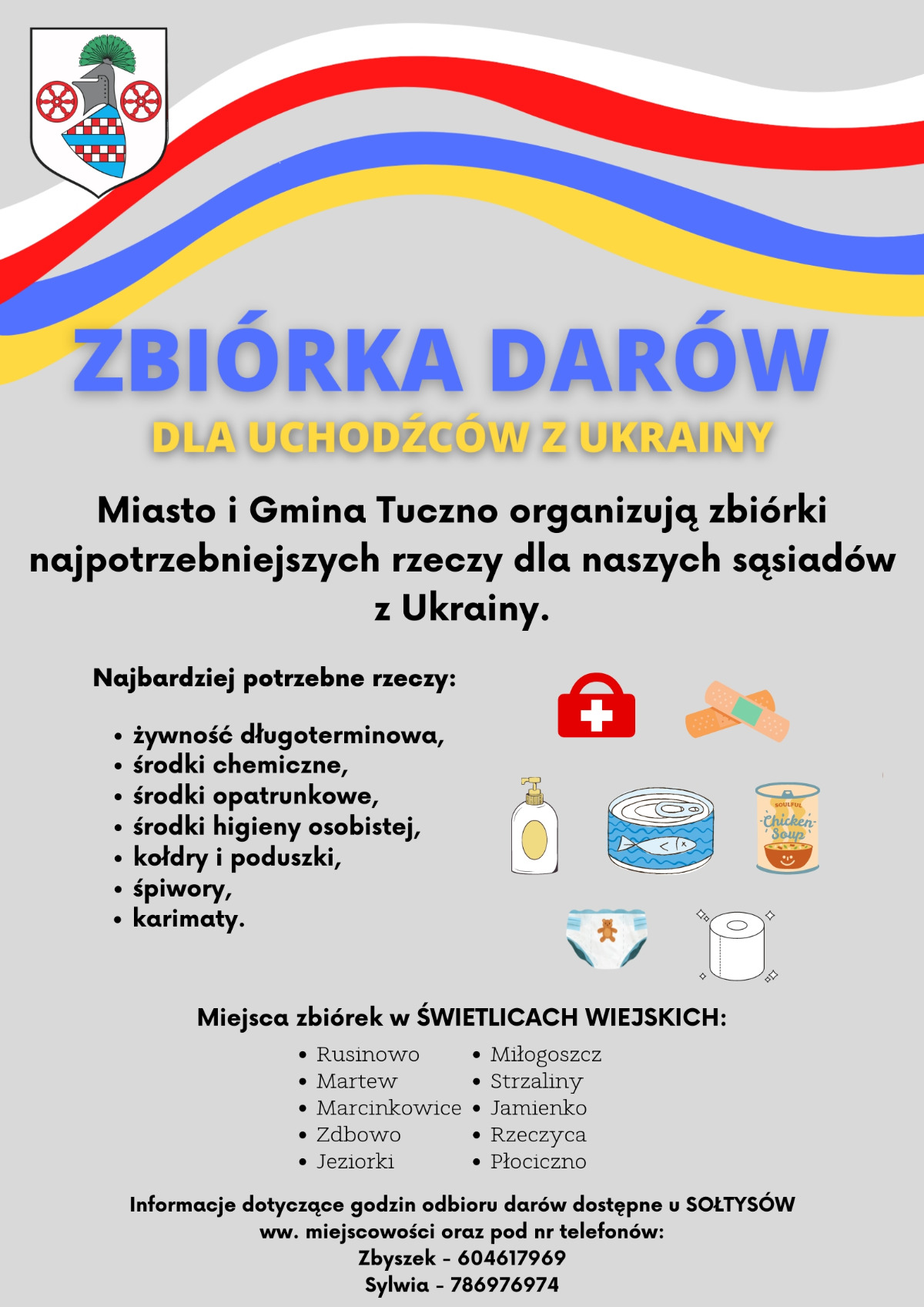 Zbiórka darów dla uchodźców z Ukrainy