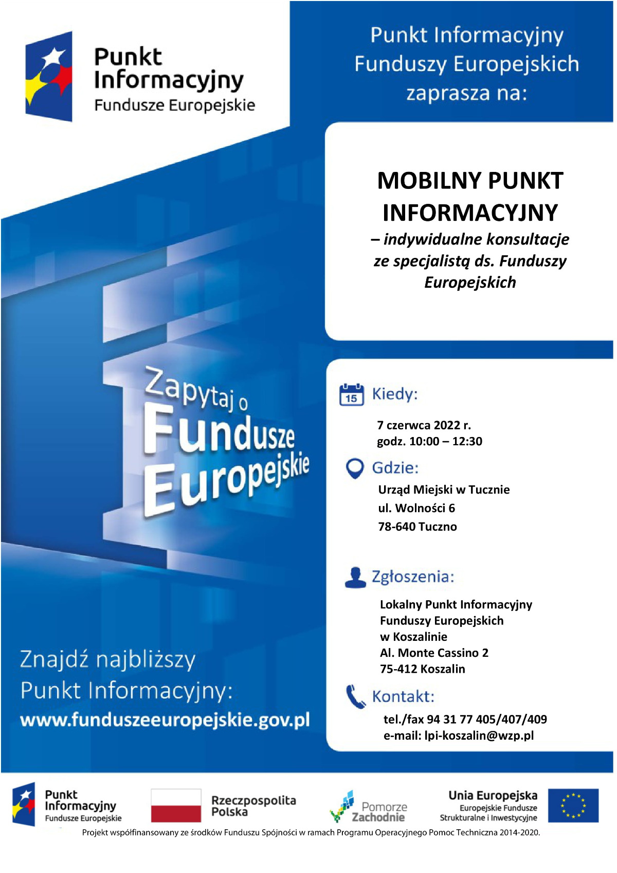 Mobilny Punkt Informacyjny Funduszy Europejskich