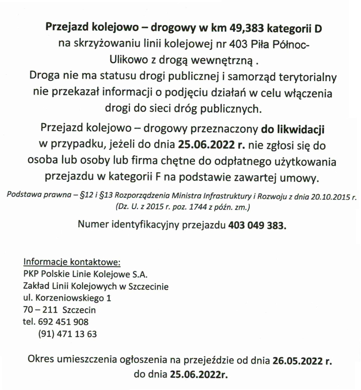Informacja PKP