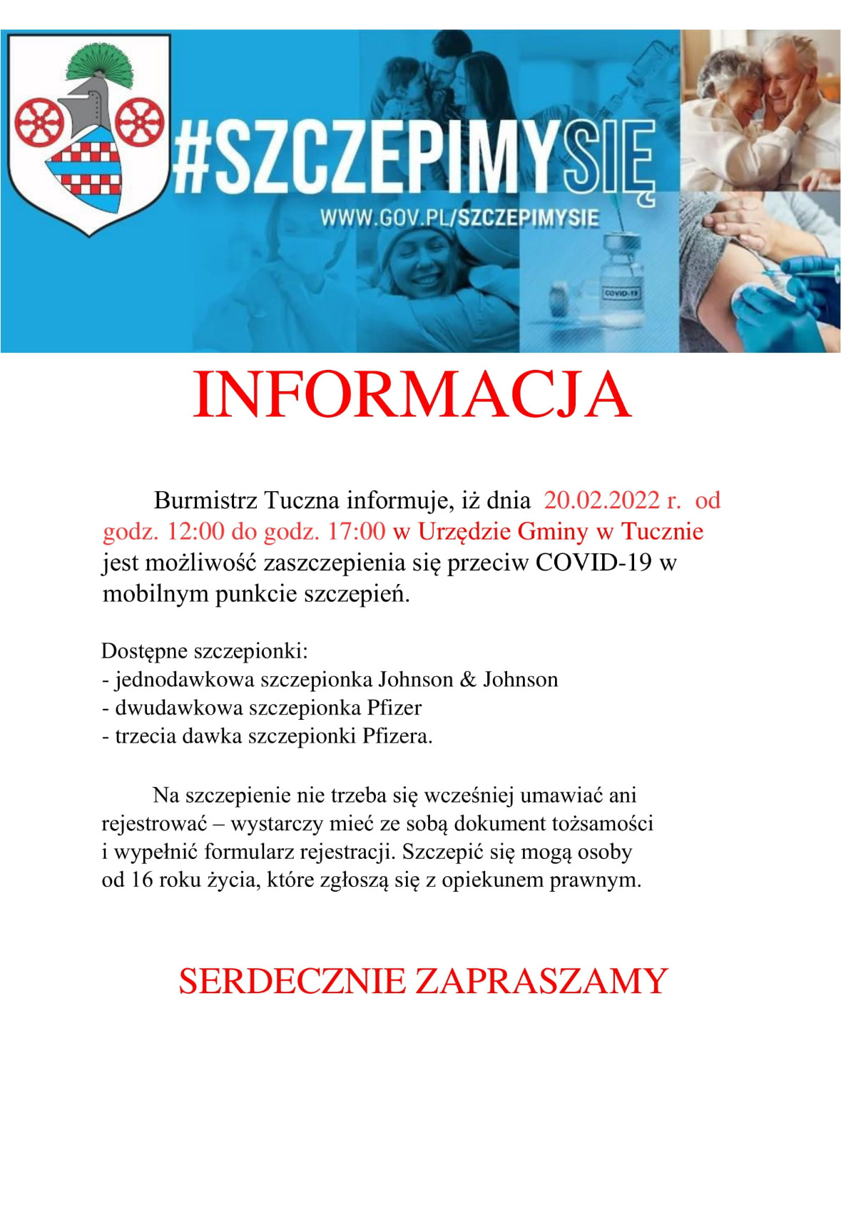 Informacja - szczepienia
