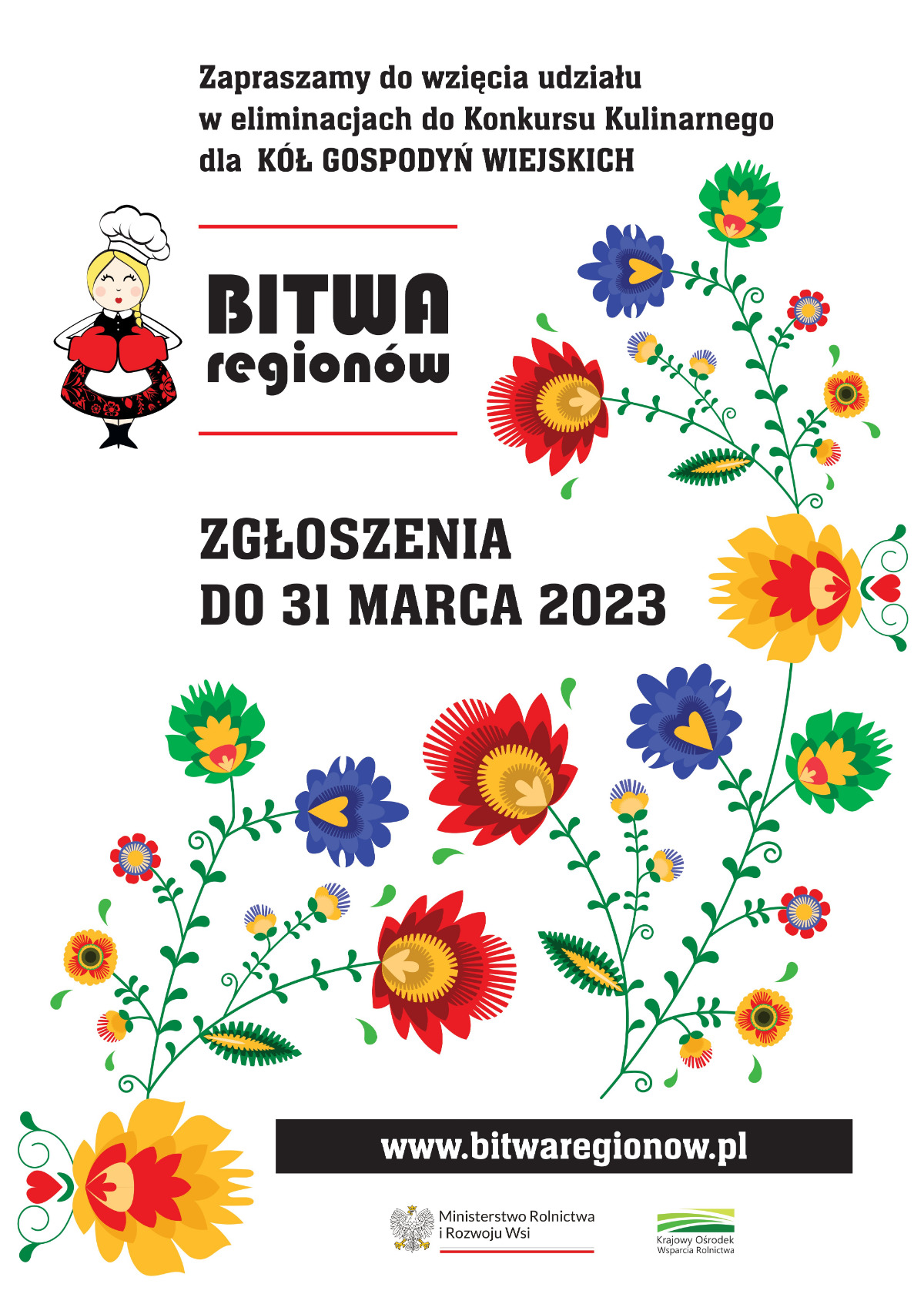 Wystartowała VIII edycja konkursu kulinarnego dla Kół Gospodyń Wiejskich „Bitwa Regionów”. Zapraszamy do rywalizacji wszystkie Koła Gospodyń Wiejskich oraz stowarzyszenia, których celem statutowym jest promowanie regionalnych potraw, a także bogactwa i różnorodności lokalnych tradycji kulinarnych