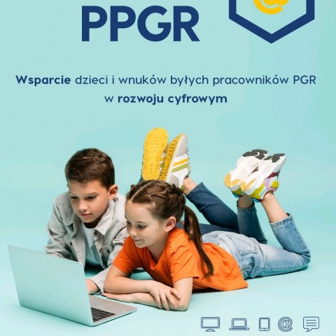 Powiększ obraz: Cyfrowa Gmina-Wsparcie dzieci z rodzin pegeerowskich w rozwoju cyfrowym – „ Granty PPGR”