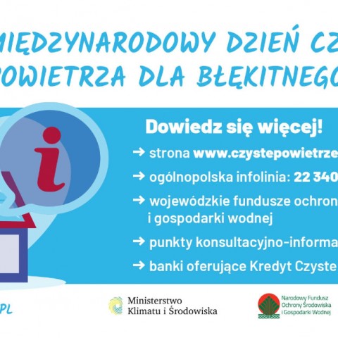 Powiększ obraz: Dzień Czystego Powietrza dla błękitnego nieba