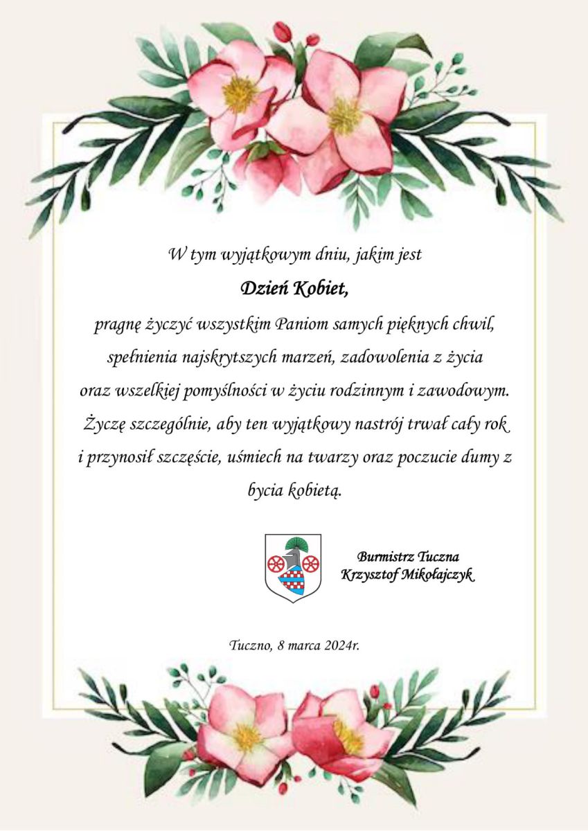 plakat z życzeniami
